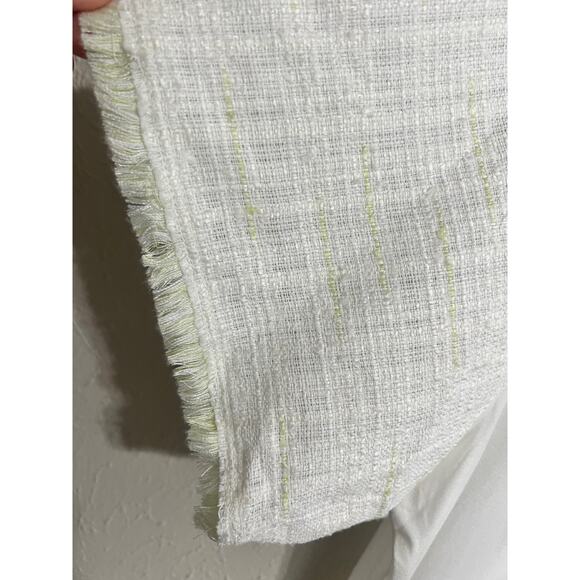 Ryegrass Textured Sleeve ivory Neutral Coastal Top Large - Picture 6 of 7